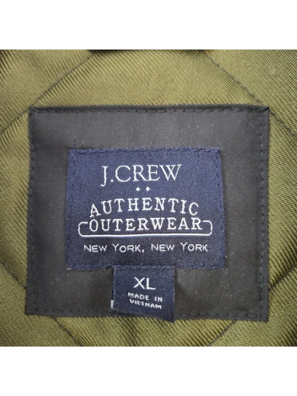 J. Crew Factory Quilted Field Vest Size XL